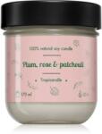 TROPIKALIA Plum, Rose & Patchouli ароматна свещ 170ml