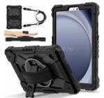 Gigapack Samsung Tab A11 LTE / Tab A11 WIFI GIGAPACK Defender műanyag telefonvédő ütésállóság, 360° + kézpánt, FEKETE (GP-186677) (GP-186677)