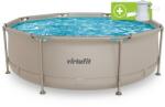 VirtuFit Fémvázas medence vízszűrővel 244x76cm - bézs