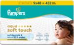 Pampers törlőkendő (9x48/fólia) AqSoft touch