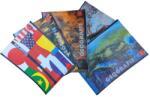 Linomag 3 db Geography Notebook készlet, Linomag®, többszínű fényes borító, 17x24 cm, 24 lap, 60 g/m2 (cg24)