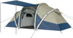 Outsunny Cort gonflabil 4 persoane Montare rapidă Camping exterior cu 2 dormitoare, ferestre din plasă, pridvor | Aosom Romania (A20-554V00DB) Cort