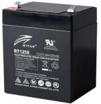 Ritar Оловна батерия RITAR, (RT1250) AGM, 12V, 5Ah, 90/ 70/ 10 1mm, Терминал 2 (RITAR-RT1250) - xtreme