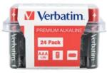 Verbatim Батерия, Verbatim ALKALINE BATTERY AAA 24 PACK (BOX) (49504)
