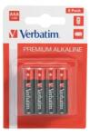 Verbatim Батерия, Verbatim ALKALINE BATTERY AAA 8 PACK (HANGCARD) (49502)