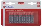 Verbatim Батерия, Verbatim ALKALINE BATTERY AAA 20 PACK (HANGCARD) (49876)