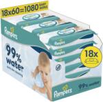 Pampers 99% Water, 1080 db (18× 60 db)