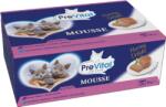 PreVital Mousse Kitten Veal, Ocean Fish - pástétom válogatás borjúval, óceáni hallal kölyökmacskák számára 12 x 85 g - pepita