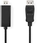 Nedis DisplayPort-HDMI adapter kábel 1m, fekete (CCGL37100BK10)