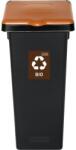 IGOTREND Szelektív hulladékgyűjtő 53 l FLAP BIN, fekete/barna