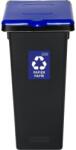 IGOTREND Szelektív hulladékgyűjtő 53 l FLAP BIN, fekete/kék