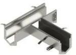  STAINLESS inox moduláris T-idom (elágazás) - LN100, H90 mm