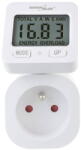 GreenBlue Masurator de energie GreenBlue, 16A, 3680W, LCD, alb (GB615E)
