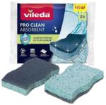 Vileda Pro Clean viszkóz mosogatószivacs 2 db kék KHTV80 (KHTV80)