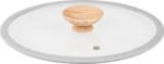Magic home Fedő, MagicHome Harmony, 26 cm, átlátszó, üveg, szilikon peremmel, megbízható tömítéssel, univerzális 26 cm-es edényekhez (TC8010076)