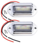  Led rendszámtábla világítás, 2db, fekete (1048) (1048)