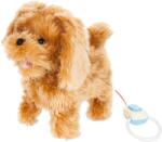 MalPlay Jucărie de pluș interactivă MalPlay - Cățeluș cu lesă, maro, 23 cm (105838)