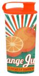 SOLMAZER IRIS Orange Juice mintás pohár tetővel 470ml 161924-028 (161924-028) - pcx