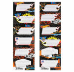 Starpak 6 db-os füzetcímke - Hot Wheels Black - kétféle (583855) (583855)