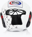 Fairtex Боксова каска Fairtex Super Sparring white/black
