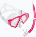Aqualung Saturn Combo mască de snorkel + snorkel roz SC3980002