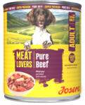 Josera Meat Lovers Pure konzerv adult nedves kutyaeledel marha 6x800g