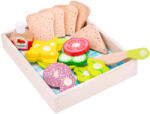 4bambini Cutie de prânz și picnic New Classic Toys - Mâncare din lemn Bucatarie copii