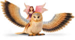 Schleich Zână Schleich pe o bufniță zburătoare (102670789) Figurina