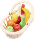 4bambini Set de tăiat New Classic Toys - coș cu fructe Bucatarie copii