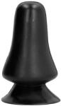 All Black Plug anal All Black, 12 cm, diametru mare, design ergonomic, material neted, negru (D-216225)