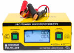 Powermat Mikroprocesszoros Akkumulátor Töltő - 6V-24V, 10A, LCD kijelző - AGM, Gél, EFB típusokhoz (PM-PM-60B) (POW-PM0714)