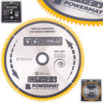 Powermat Vidia Fűrészlap Fához - 305x30 mm, 100 fog - Precíziós vágás (PM0903) (POW-PM0903)
