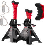 Red Technic Gépkocsi Alátámasztó Bak Szett - 3T, 272-405 mm - Racsnis, gumitalppal (RTPSK0080) (POW-RTPSK0080)