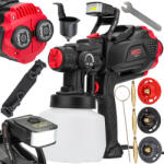 Red Technic Elektromos Festékszóró Pisztoly - 650W, 1200ml, LED világítás - HVLP technológia (RTPDM0020) (POW-RTPDM0020)