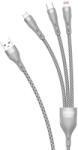Dudao 3in1 USB cable - Lightning / microUSB / USB Type C 65W 1.2m gray (L20X)