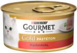 Gourmet GOLD Marhával pástétom nedves macskaeledel - 4x85 g
