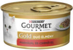 Gourmet GOLD Csirkével és marhával duó élmény nedves macskaeledel - 4x85 g