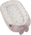 EKO Beige Meadow Pamut Velvet Babafészek 90x60cm - Puha, Kétoldalú Komfort Nyugodt Pihenéshez