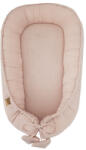 EKO Powder Pink Muszlin Babafészek 90x60cm - Puha, Légáteresztő Babafészek Kényelmes Pihenéshez