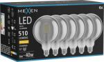 Mexen Vintis 6x Bec LED filament E27, G125, 6W, Caldă - 2700K, 510 lm, fumuriu - L158-E27-0627-70x06 (L158-E27-0627-70x06)