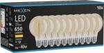 Mexen Vintis 10x Becuri filament spiralate LED E27, G80, 8W, Caldă - 2700K, 650 lm, chihlimbar - L165-E27-0827-50x10 (L165-E27-0827-50x10)