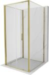 Mexen Exo-3S cabina de duș cu 3 pereți pliabilă 80 x 80 cm, transparentă, aurie - 816-080-080-50-00-3S (816-080-080-50-00-3S)