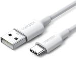 UGREEN USB-A/USB-C töltő- és adatkábel, 3A, 1m - Fehér