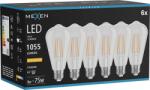 Mexen Vintis 6x Bec filament LED E27, ST64, 8W, Caldă - 2200K, 1055 lm, transparent - L152-E27-0822-00x06 (L152-E27-0822-00x06)