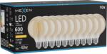 Mexen Vintis 10x Bec Filament LED E27, G95, 6W, Caldă - 2200K, 600 lm, amber - L157-E27-0622-50x10 (L157-E27-0622-50x10)