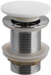 SAPHO Sapho, THIN mosdólefolyó 5/4", klikk-klakk, Rockstone dugó, matt fehér, WN721 (WN721)