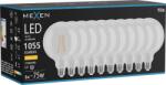 Mexen Vintis 10x Bec LED filament E27, G125, 8W, Cald - 2700K, 1055 lm, transparent - L158-E27-0827-00x10 (L158-E27-0827-00x10)