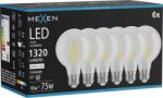 Mexen Vintis 6x Bec LED filament E27, G80, 10W, Neutru - 4000K, 1320 lm, transparent - L155-E27-1040-00x06 (L155-E27-1040-00x06)