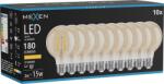 Mexen Vintis 10x Bec LED filament E27, G80, 2W, Cald - 2200K, 180 lm, amber - L155-E27-0222-50x10 (L155-E27-0222-50x10)