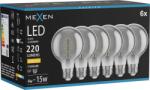 Mexen Vintis 6x Bec Filament Spirală LED E27, G80, 4W, Caldă - 2700K, 220 lm, fumuriu - L165-E27-0427-70x06 (L165-E27-0427-70x06)